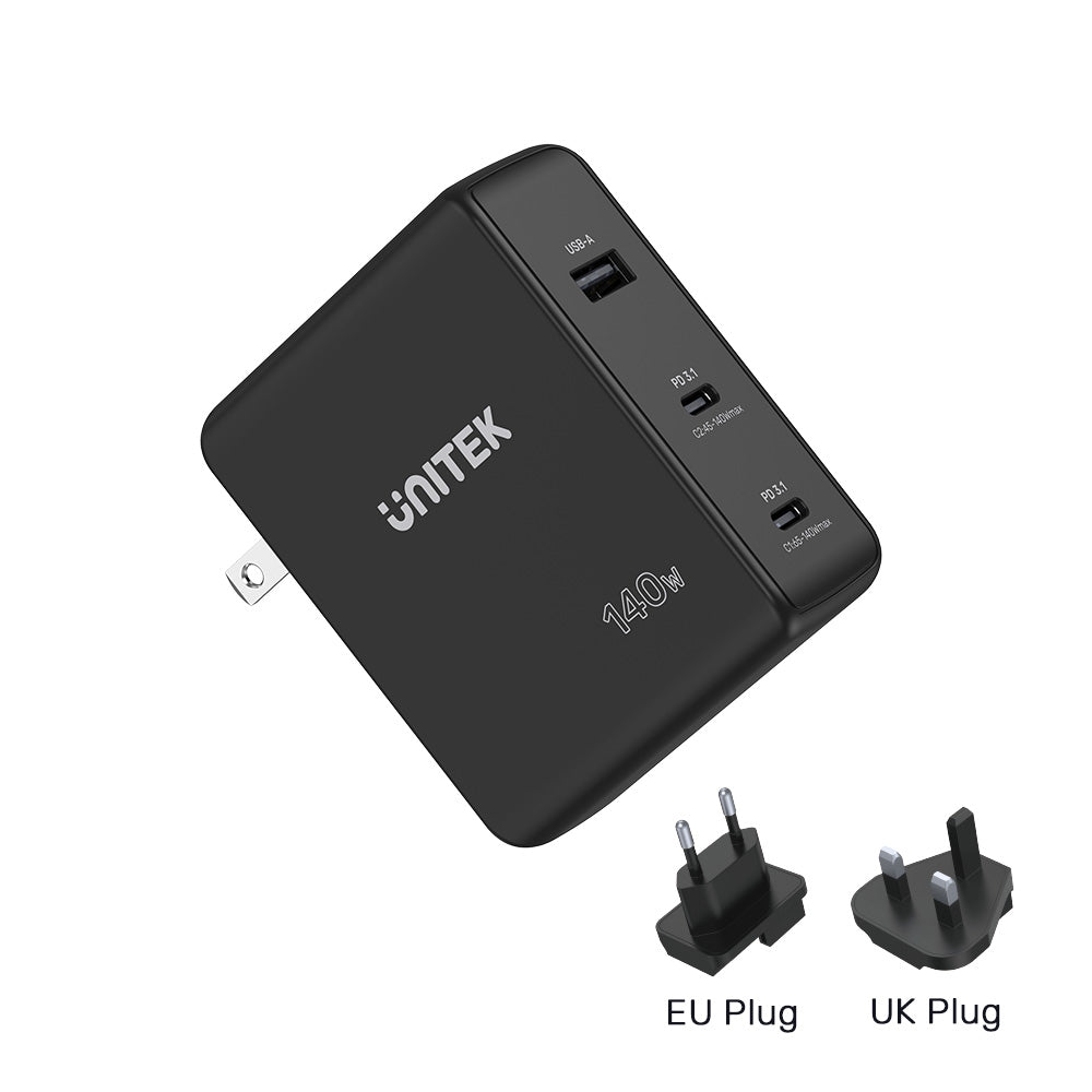 HyperJuice 140W PD 3.1 USB-C GaN Charger With Adapters