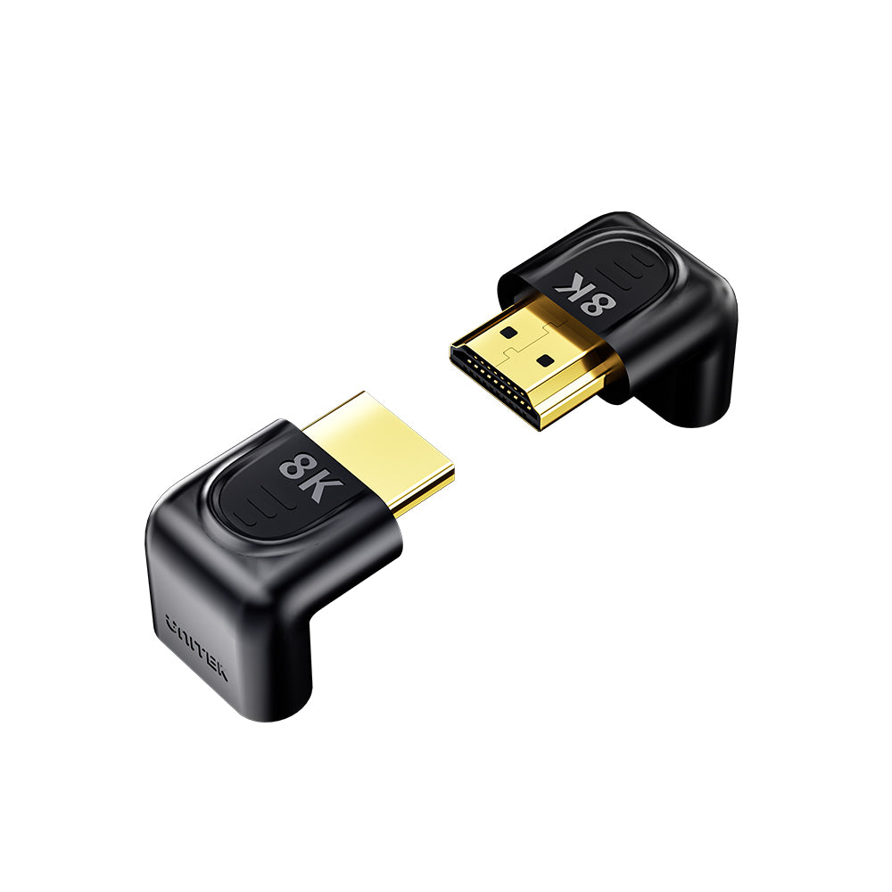 8K HDMI 90 and 270 Degree Right Angle Adapter