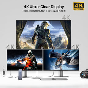 通用 DisplayLink 三合一 4K 擴充器