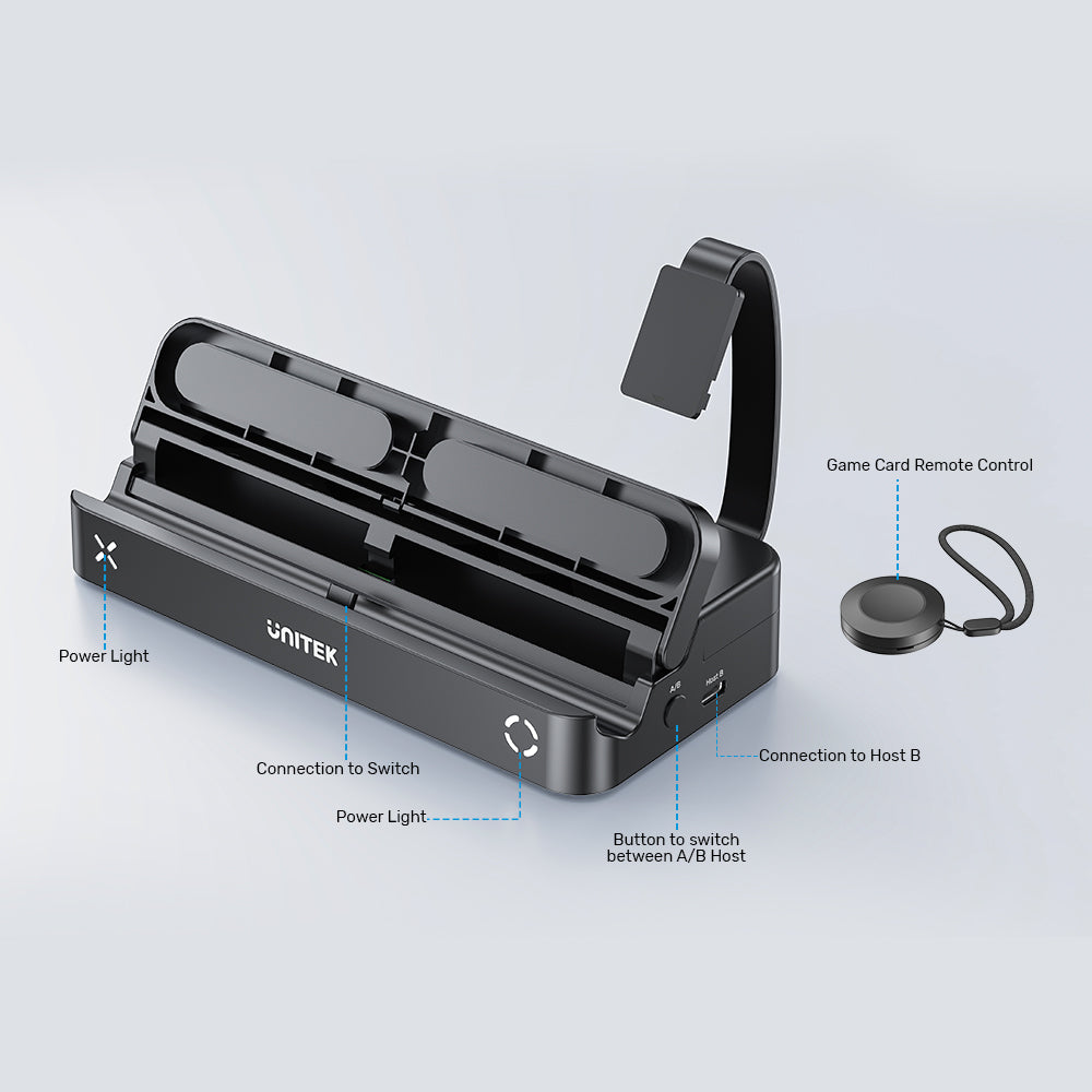 Game KVM Docking Station with Remote