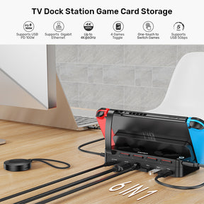 Game KVM Docking Station with Remote