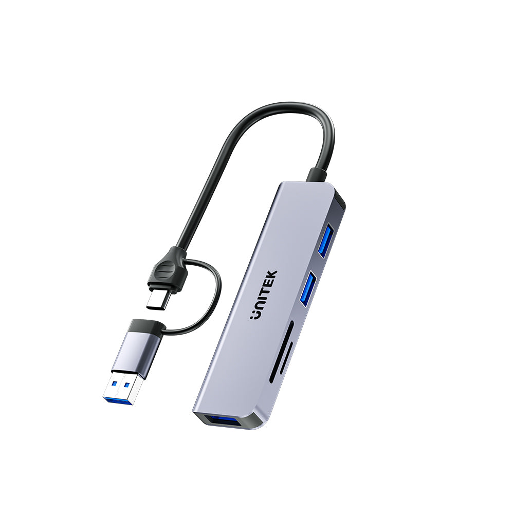 uHUB P5+ 5合1 USB 5Gbps Hub (帶雙讀卡器)