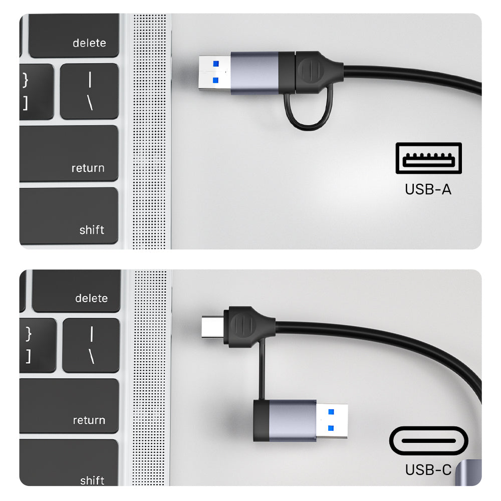 uHUB P5+ 5-in-1 USB 5Gbps Hub with SD and Micro SD Card Reader