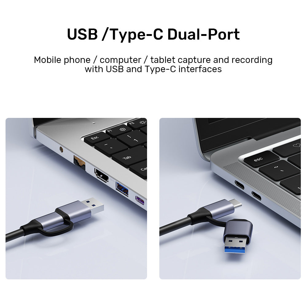 HDMI to USB-C/A Video Capture Card