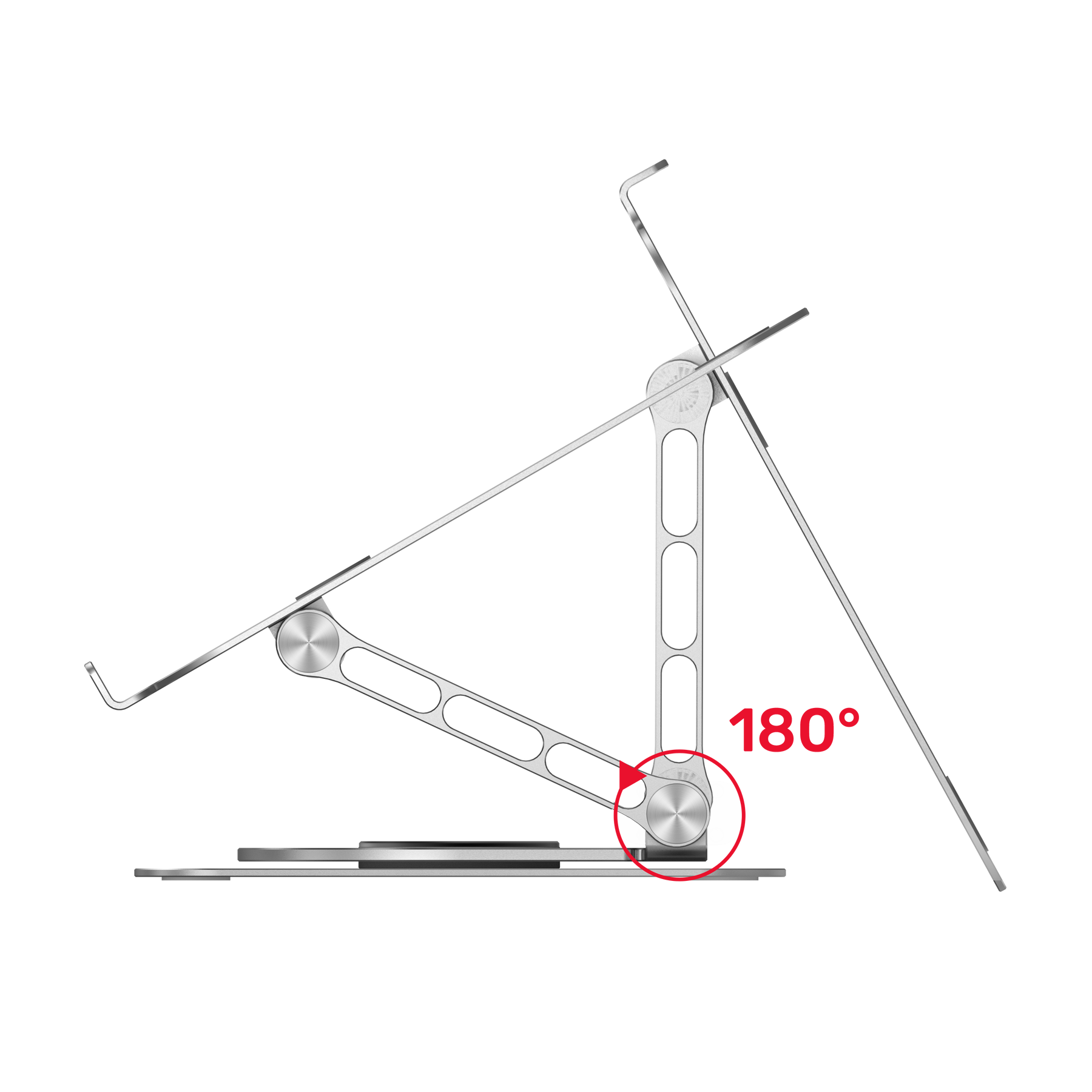 Adjustable Laptop Stand with 360° Rotating Base