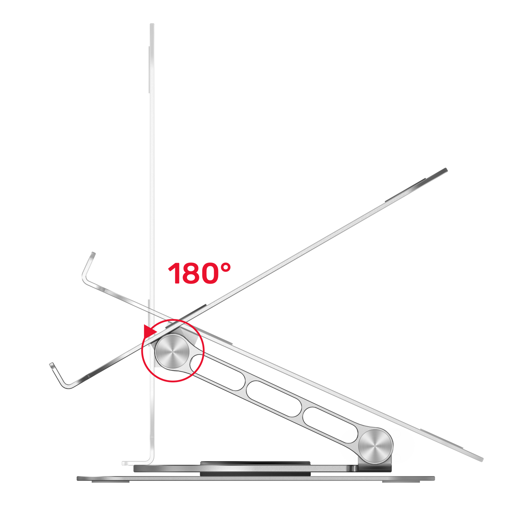 Adjustable Laptop Stand with 360° Rotating Base