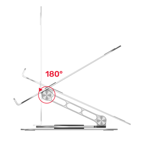 Adjustable Laptop Stand with 360° Rotating Base