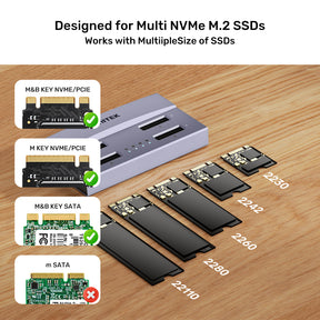 USB4 4-Bay M.2 SSD Docking Station