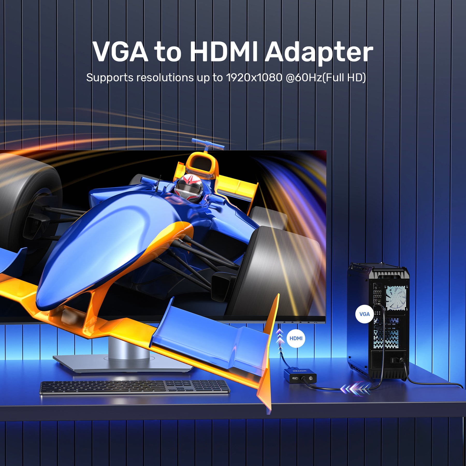 VGA to HDMI Adapter