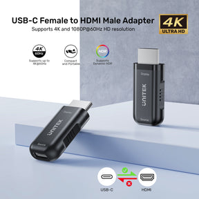 USB-C Female 轉 HDMI Male 轉接器