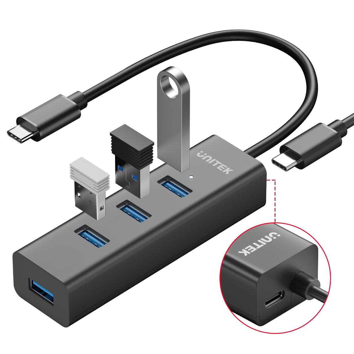 4合1 USB-C 5Gbps 集線器